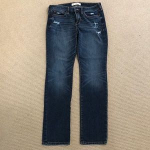 Straight Leg Jean with Small Rips